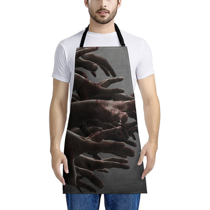 Halloween Zombie Hands Print Apron