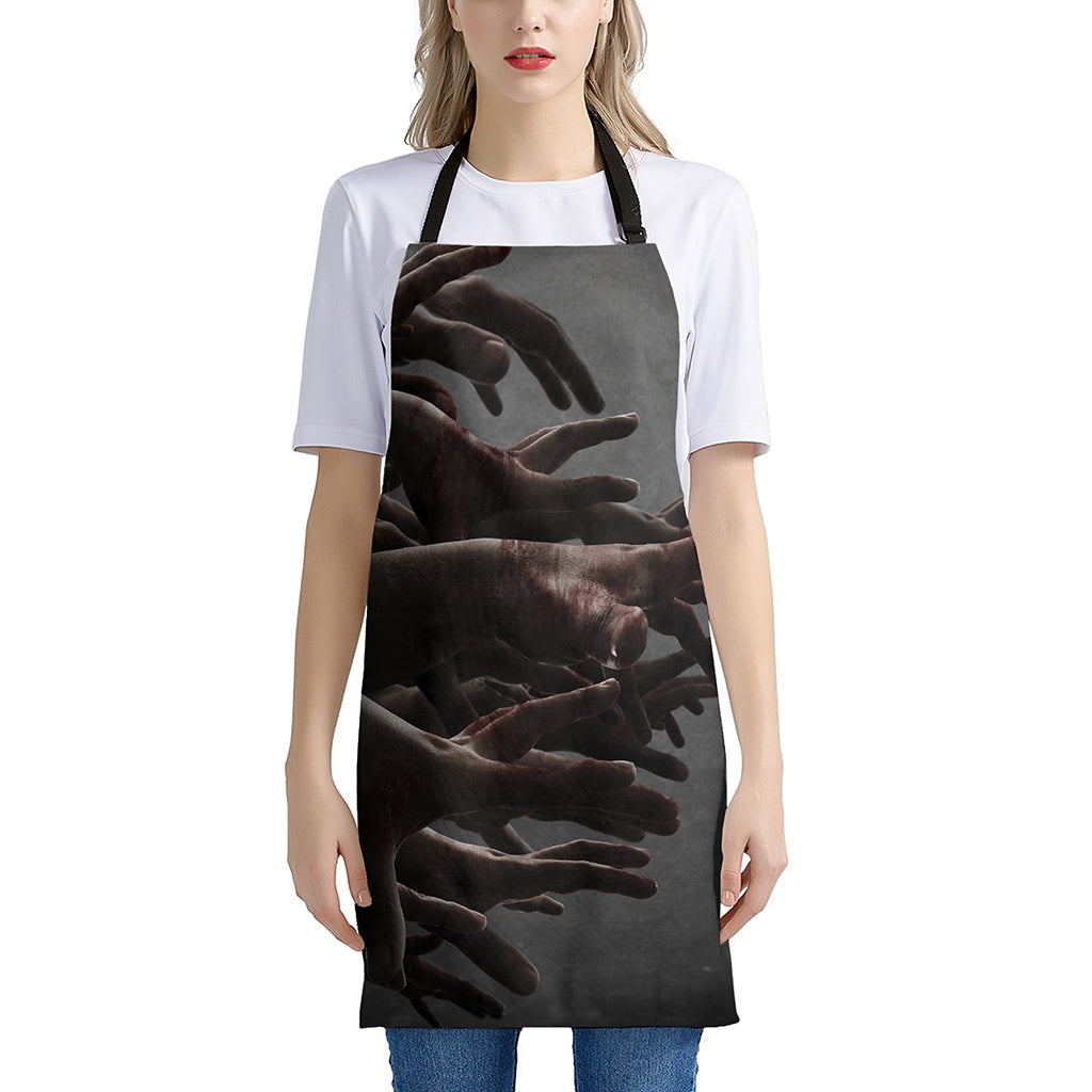 Halloween Zombie Hands Print Apron