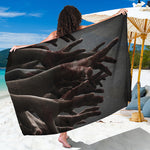 Halloween Zombie Hands Print Beach Sarong Wrap