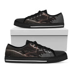 Halloween Zombie Hands Print Black Low Top Shoes 