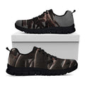 Halloween Zombie Hands Print Black Running Shoes