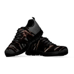 Halloween Zombie Hands Print Black Sneakers