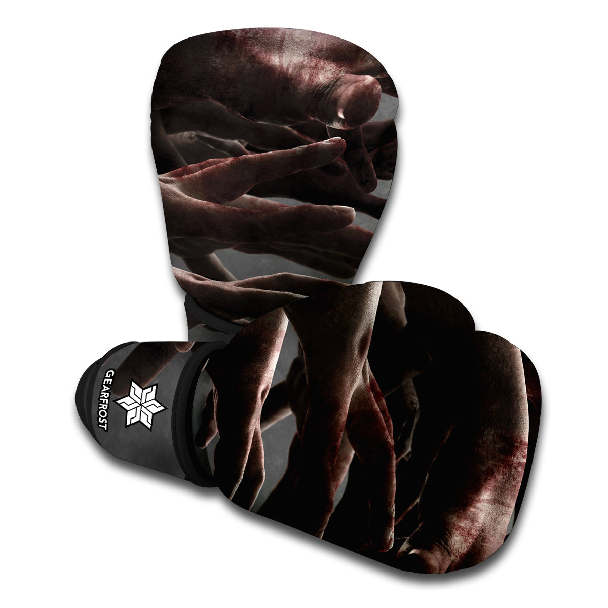 Halloween Zombie Hands Print Boxing Gloves