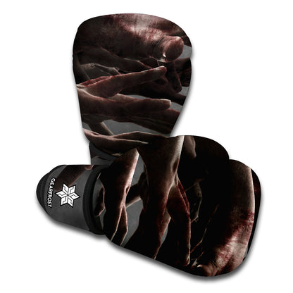 Halloween Zombie Hands Print Boxing Gloves