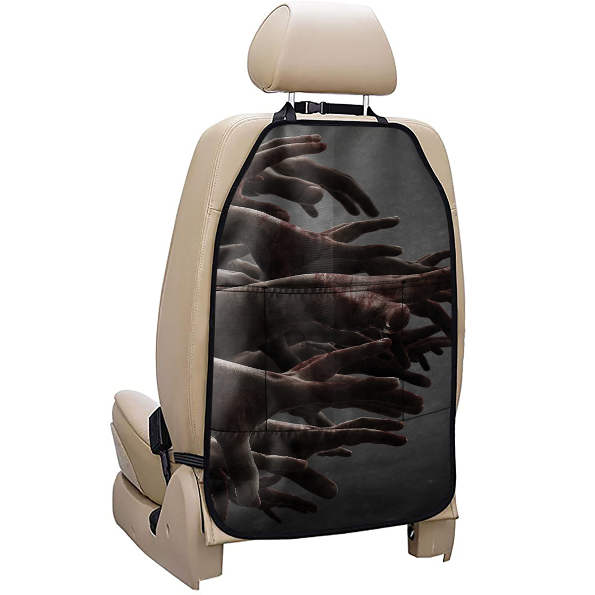 Halloween Zombie Hands Print Car Seat Organizers