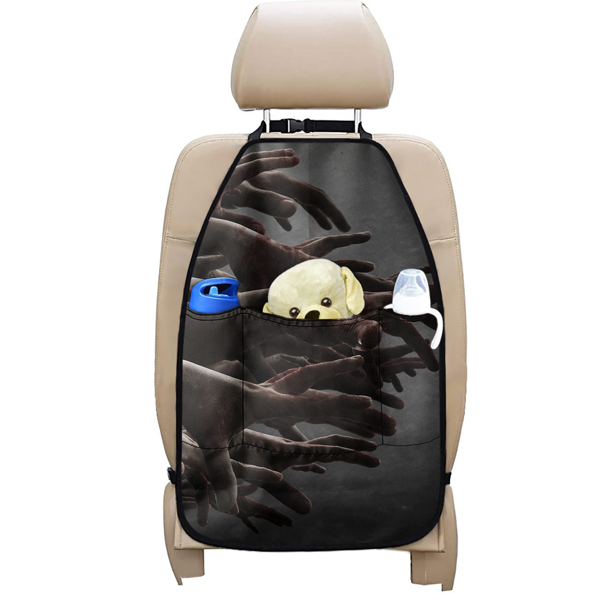 Halloween Zombie Hands Print Car Seat Organizers