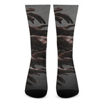 Halloween Zombie Hands Print Crew Socks