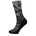 Halloween Zombie Hands Print Crew Socks