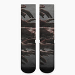 Halloween Zombie Hands Print Crew Socks