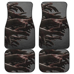 Halloween Zombie Hands Print Front and Back Car Floor Mats