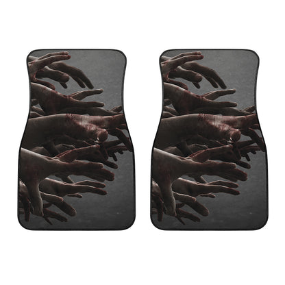Halloween Zombie Hands Print Front Car Floor Mats
