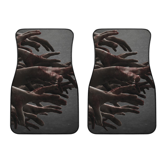 Halloween Zombie Hands Print Front Car Floor Mats