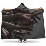 Halloween Zombie Hands Print Hooded Blanket