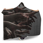 Halloween Zombie Hands Print Hooded Blanket