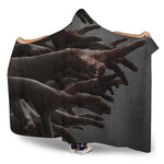 Halloween Zombie Hands Print Hooded Blanket