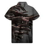 Halloween Zombie Hands Print Men's Short Sleeve Shirt