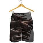 Halloween Zombie Hands Print Men's Shorts