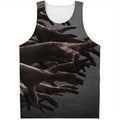 Halloween Zombie Hands Print Men's Tank Top