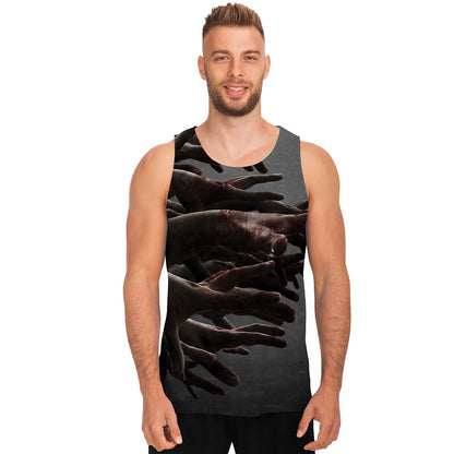 Halloween Zombie Hands Print Men's Tank Top