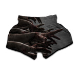 Halloween Zombie Hands Print Muay Thai Boxing Shorts