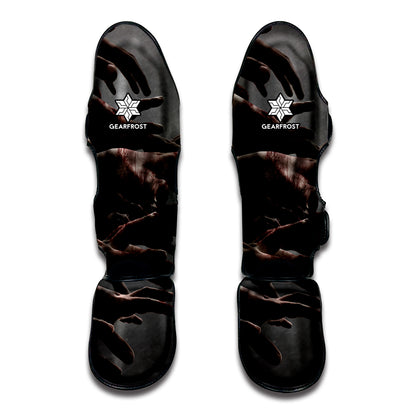 Halloween Zombie Hands Print Muay Thai Shin Guard
