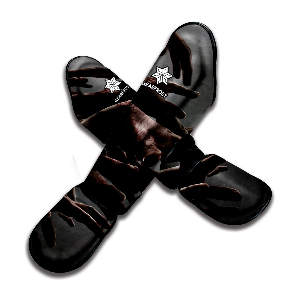 Halloween Zombie Hands Print Muay Thai Shin Guard