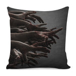 Halloween Zombie Hands Print Pillow Cover