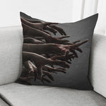Halloween Zombie Hands Print Pillow Cover