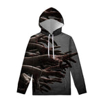 Halloween Zombie Hands Print Pullover Hoodie