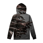 Halloween Zombie Hands Print Pullover Hoodie