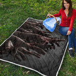 Halloween Zombie Hands Print Quilt