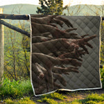 Halloween Zombie Hands Print Quilt