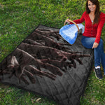 Halloween Zombie Hands Print Quilt