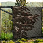 Halloween Zombie Hands Print Quilt