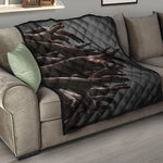 Halloween Zombie Hands Print Quilt