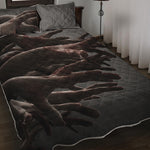 Halloween Zombie Hands Print Quilt Bed Set