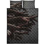 Halloween Zombie Hands Print Quilt Bed Set