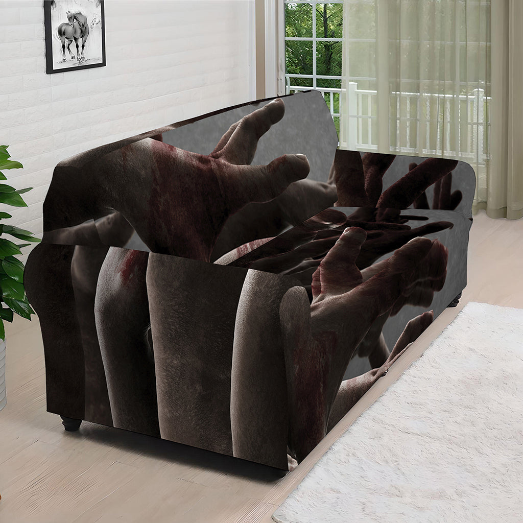 Halloween Zombie Hands Print Sofa Cover