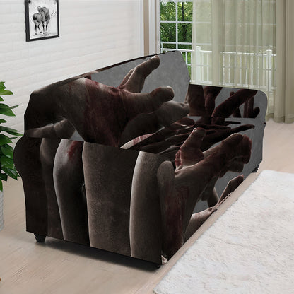 Halloween Zombie Hands Print Sofa Cover