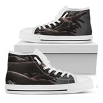 Halloween Zombie Hands Print White High Top Shoes