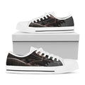 Halloween Zombie Hands Print White Low Top Sneakers