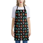 Halloween Zombie Pattern Print Apron