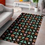 Halloween Zombie Pattern Print Area Rug