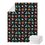 Halloween Zombie Pattern Print Blanket