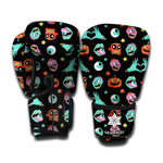 Halloween Zombie Pattern Print Boxing Gloves