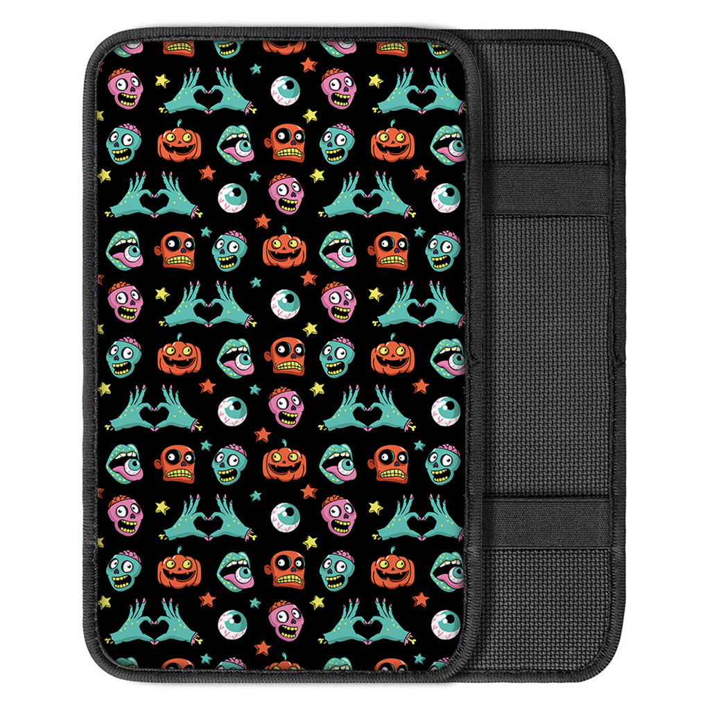 Halloween Zombie Pattern Print Car Center Console Cover