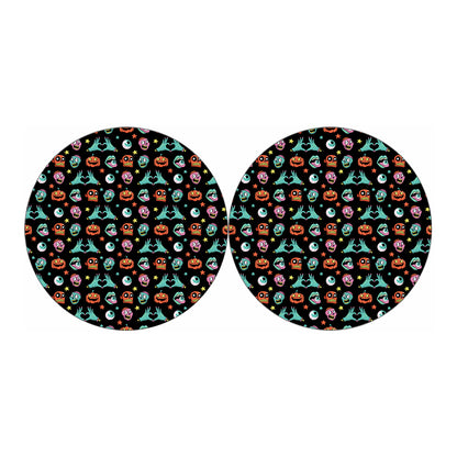 Halloween Zombie Pattern Print Car Coasters