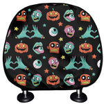 Halloween Zombie Pattern Print Car Headrest Covers