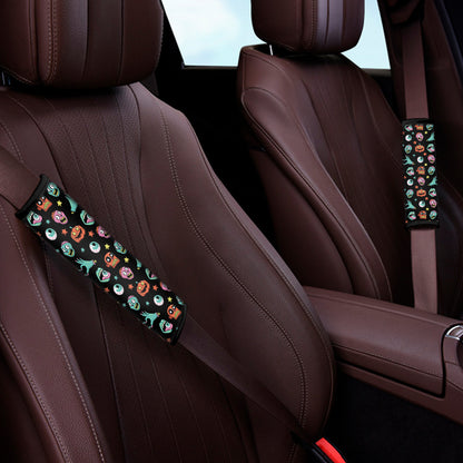 Halloween Zombie Pattern Print Car Seat Belt Covers