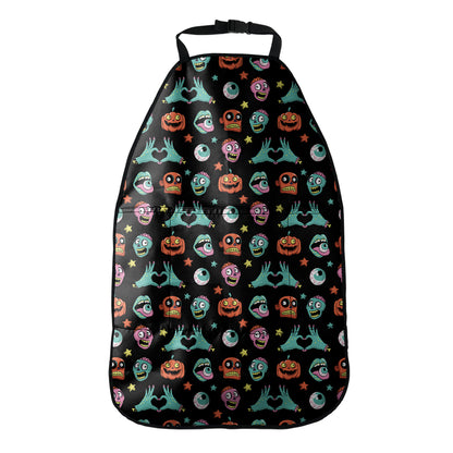 Halloween Zombie Pattern Print Car Seat Organizers